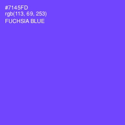 #7145FD - Fuchsia Blue Color Image